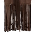 thumbnail image 7 of GiLiling Girl's Faux Suede Tassel Vest Tops Sleeveless Kids Vests Western Retro Boho Waistcoat Cowgirl Jacket Cardigan (Coffee, 7-8 Years), 7 of 7
