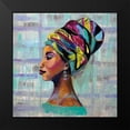 thumbnail image 2 of Vertentes, Jeanette 15x15 Black Modern Framed Museum Art Print Titled - Fierce, 2 of 5