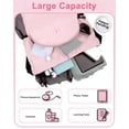 thumbnail image 4 of Mochila de Cuerda RHDZO para Gimnasio con Compartimiento para Zapatos Rosa, 4 of 7