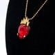 thumbnail image 4 of Collar con colgante de corazón pequeño chapado en oro, gargantilla, collar con cadena de corazón pequeño para mujer, delicado, 4 of 5