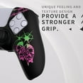thumbnail image 5 of PlayVital Pure Series Dockable Model Anti-Slip Silicone Cover Skin, Soft Rubber Grip Case for ps5 Controller Fits w/ Charging Station Thumb Grip Caps - Sin Source Pink & Green, 5 of 9