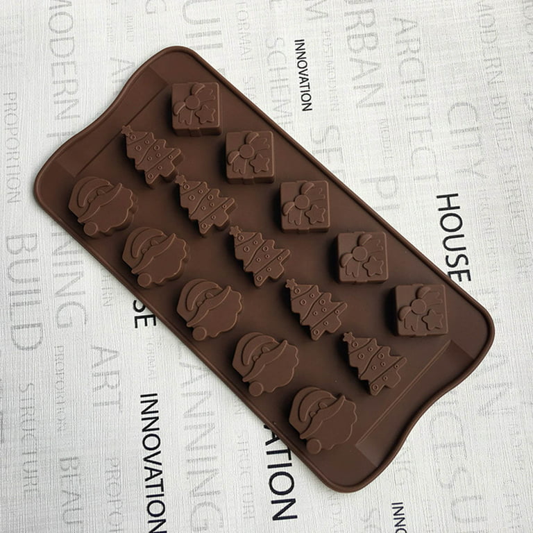1pc Silicone Chocolate Mold  Chocolate molds, Chocolate shapes, Christmas chocolate  moulds