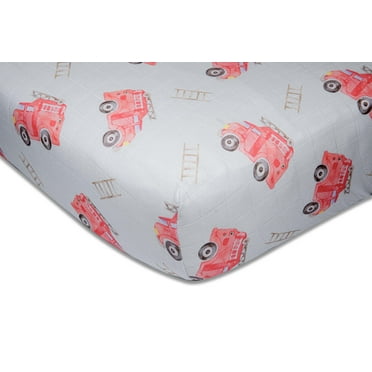 Crib Sheet - Fire Truck
