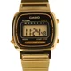 thumbnail image 2 of Reloj Casio Vintage Digital para mujer, color dorado, LA670wga, fondo negro, 2 of 6