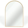 thumbnail image 5 of 24x32 Inch Gold Metal Framed Arched Bathrrom Mirror for Wall.(W2203P220256), 5 of 6