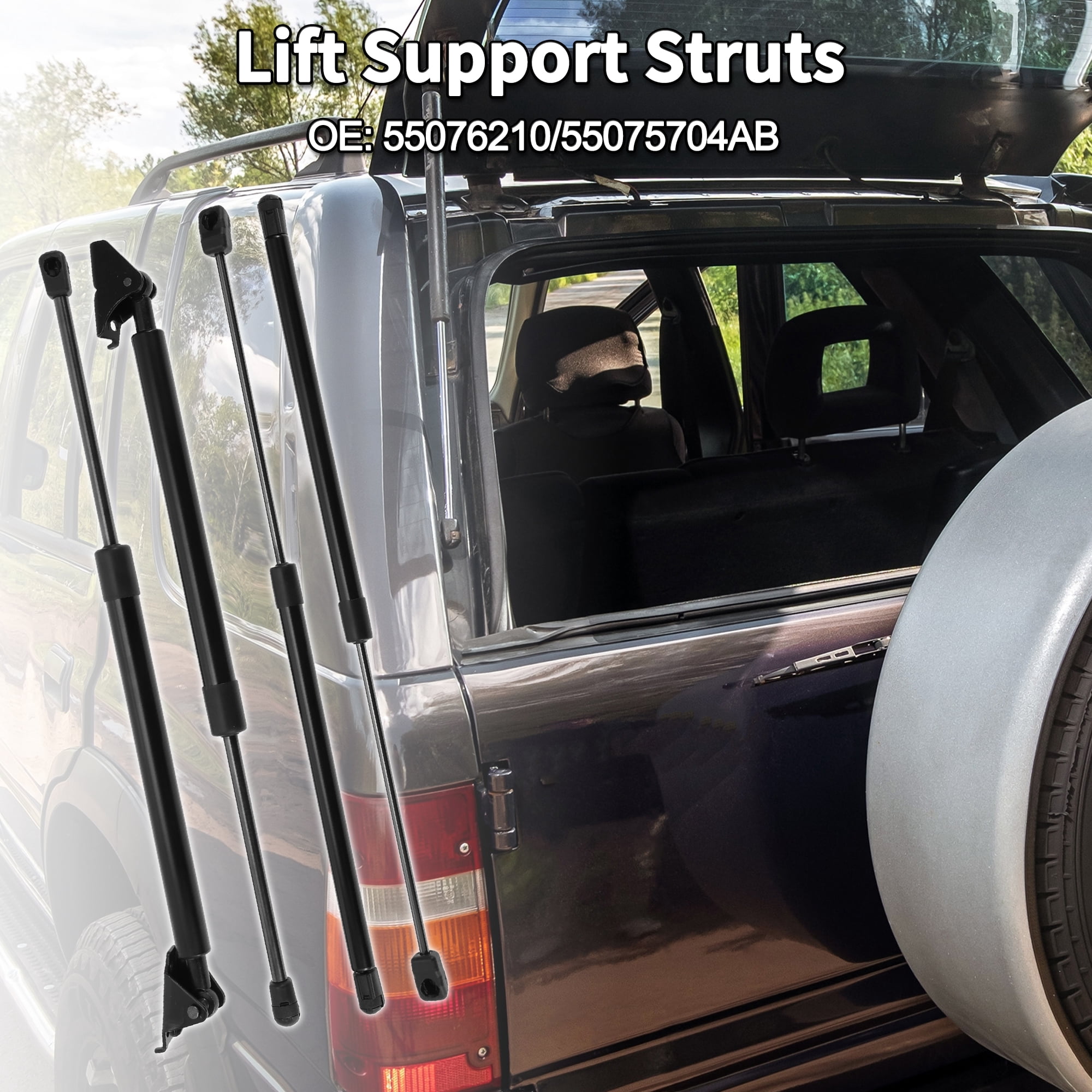 Unique Bargains 4Pcs Lift Supports for Jeep Grand Cherokee ZJ 1994-1998 No.55076210