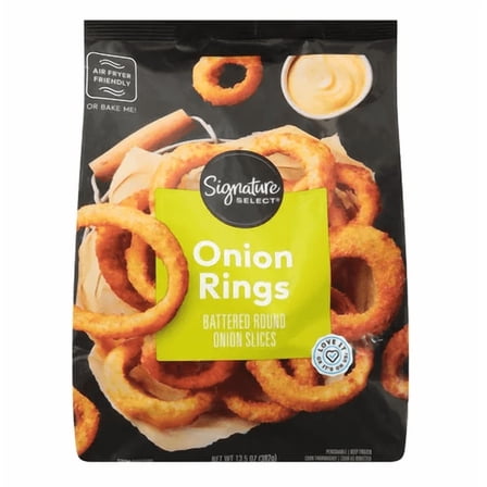 Signature S Onion Rings Crispy Frozen Vegetarian Friendly No High Fructose Corn Syrup 13.5 Oz