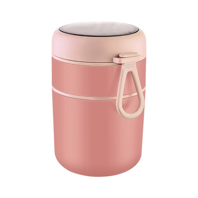 Toystoory Frasco de sopa portátil Manténgase nutrido en cualquier momento y en cualquier lugar Frascos de sopa de acero inoxidable para comida Mostrada 304 rosa-710ml