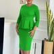 thumbnail image 2 of 3XL Plus Size 2024 Verano Otoño Mujeres Elegante Oficina Vestidos Midi Señoras Bodycon Cuello Redondo Moda Sexy Trabajo Vestido Lápiz, 2 of 5