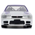 thumbnail image 3 of 1995 Skyline GT-R (BCNR33) Purple and Silver Metallic "Fast & Furious" Series 1/32 Diecast Model Car by Jada, 3 of 4