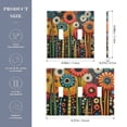 thumbnail image 2 of Yayeee Toggle Light Switch Wall Plate 3-Gang 6.37"x4.48" Decorative Outlet Cover, Red Colorful Flowers with Dots, 2 of 7