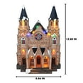 thumbnail image 6 of Christmas Village Cathedral Lighted Musical Snow Village Collectible Building Perfect Addition to Your Christmas Indoor Decorations & Holiday Displays, 6 of 7