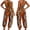 D, variant on Women Halter Neck Backless Dashiki African Tribal Print Jumpsuit, Sleeveless Elastic High Waist Loose Harem One Piece Jumpsuit with Side Pockets, Outfit for Vacation Daily Streetwear
