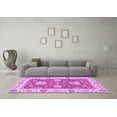 thumbnail image 3 of Ahgly Company Indoor Round Oriental Purple Traditional Area Rugs, 8' Round, 3 of 4