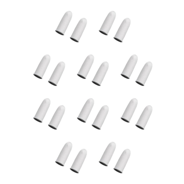 Tholdsy 1 par de guantes transpirables antideslizantes para juegos de teléfonos inteligentes, protectores de fundas de fibra para juegos móviles, Blanco 10piezas