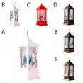Jlong Christmas LED Santa Claus Elk Flameless Hanging Lanterns Xmas