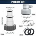 thumbnail image 3 of Pool Bottom Cleaner, Pool Vacuum, Swimming Pool, Pool Vacuum, 32 to 38, Intex Pool Adapter, Pool Hose Adapter Kit, Pool Accessories, Hose Nozzle, 3 of 4