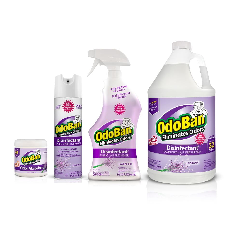 OdoBan Disinfectant and Aroma Eliminator Fabric/Air Freshener Pack