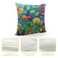 thumbnail image 4 of Nawypu  Summer Spring Pillow Covers Summer Pillows Flower Abstract Floral Watercolor Throw Pillowcase Home Sofa Bedroom Decor Cushion Case Seasonal Holiday Decorations, 4 of 5
