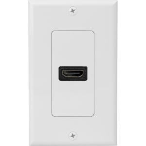 1PORT SINGLE OUTLET DECORA HDMI FEMALE WALL PLATE (Best Hdmi Wall Plate)