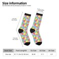 thumbnail image 2 of Honeii Colorful Easter eggs Print Adult Socks,Crew Socks,Casual Calf Socks,Daily Wear Socks for Men & Women, Perfect for Sports, Casual and Everyday Use, 2 of 6