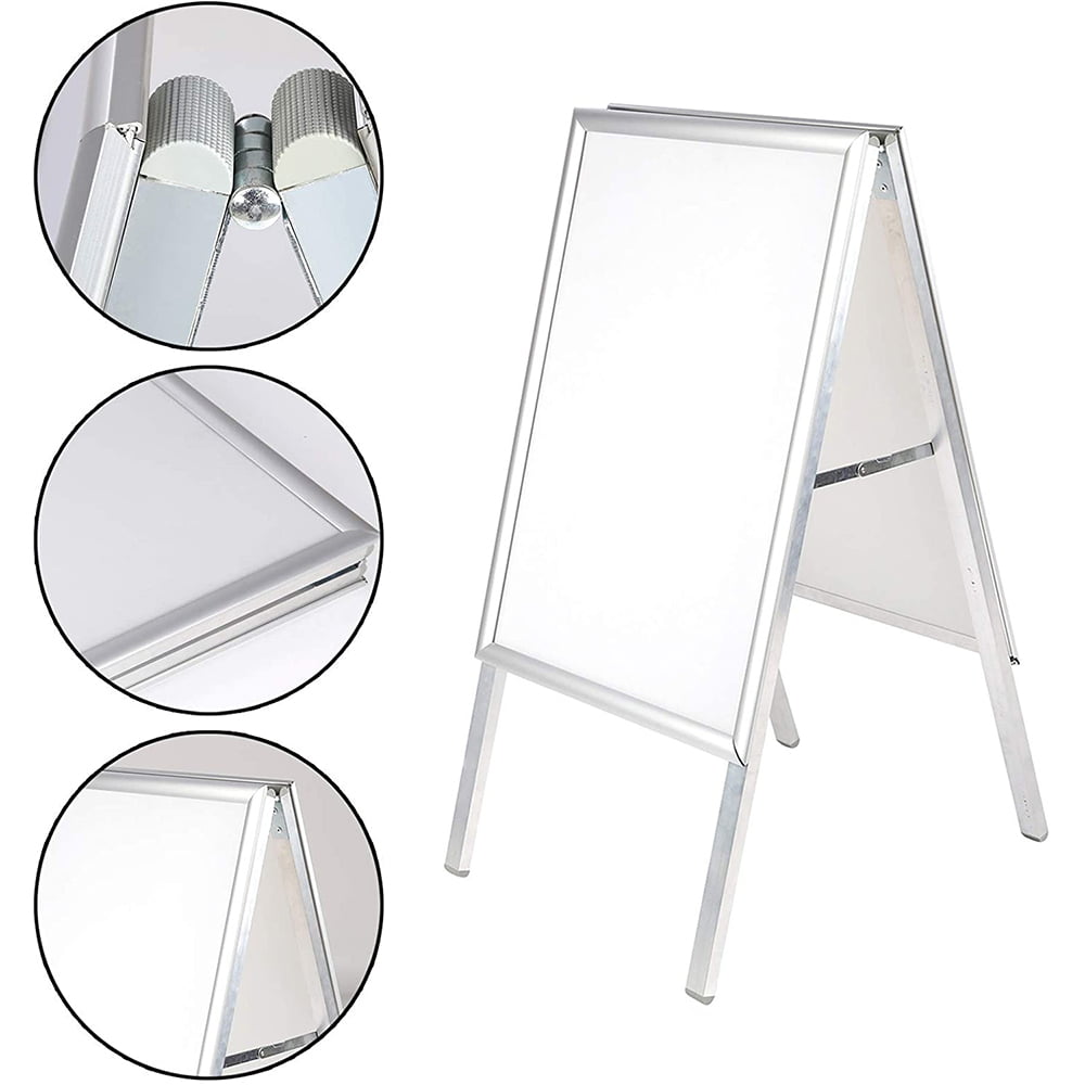 A-Board Double Side Aluminium Pavement Sign Snap Frame Poster Display Stand A1 