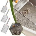 thumbnail image 3 of QHUDLV Stainless Steel Cat Litter Scoop, Long Handle Deep Shovel, Easy Clean Waste Lifter for All Litter Types, 3 of 9