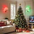 thumbnail image 3 of YANSUN Christmas Red and Green Light Bulbs, 2 Pack LED A19 E26 9W Christmas Light Bulbs, Party Holiday Lighting, Indoor Outdoor Christmas Decoration, 3 of 7