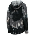 thumbnail image 3 of Women's Colosseum Black Clemson Tigers Slow Ride Spiral Tie-Dye Oversized Pullover Hoodie, 3 of 4