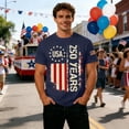 thumbnail image 5 of Letdown 250th Anniversary US Shirt 4th Of July United States 250 Years Since 1776 2026 Crew Neck Tshirt for Men Summer Shirt for Men Vacation Soft Top Daily Tops Men Classic Style for Work, 5 of 6