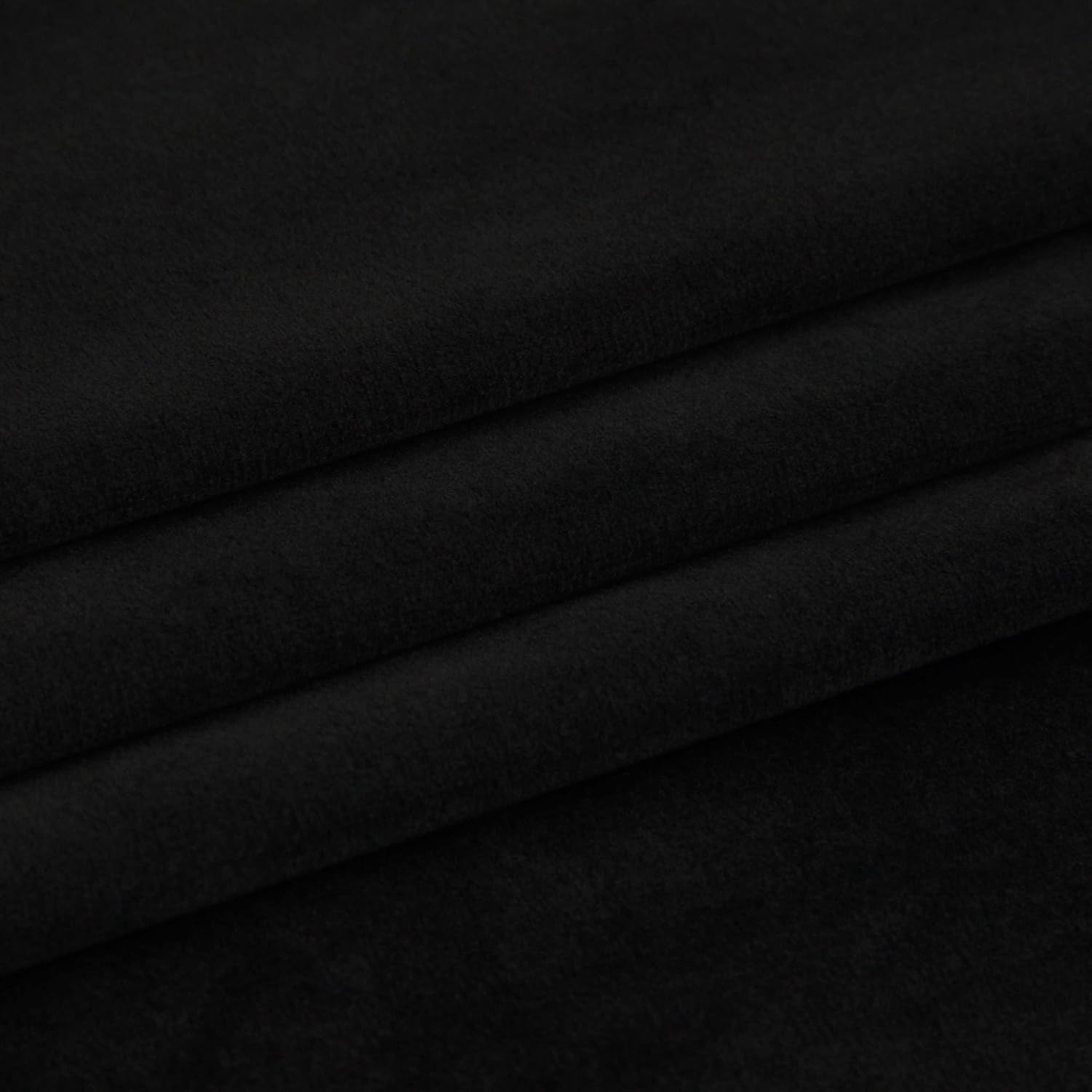 Velvet Curtains with Back Tab and Rod Pocket Soft Privacy Light Filtering Velvet Drapes for Bedroom and Living Room, Set of 2 Panels
