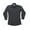 Black, variant on First Class 100% Polyester Long Sleeve Zippered Uniform Shirt