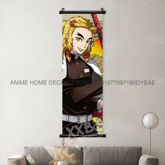 Demon Slayer Anime Canvas and PVC Wall Art Scrolls for Home Decor Various Sizes