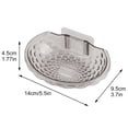 thumbnail image 4 of Soap Rack Wall Mounted Bathroom Soap Holder Self Adhesive ABS Soap Dish, 4 of 11