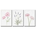 thumbnail image 2 of wall26 Canvas Print Wall Art Set Daisy, Lavender &amp; Rose Flower Variety Floral Wilderness Illustrations Minimalism Rustic Colorful Multicolor Ultra for Living Room, Bedroom, Office - 24"x36&q, 2 of 4