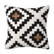 thumbnail image 5 of 4 fundas de almohada bohemias, color negro y marrón, abstractas, decorativas, para decoración del hogar, 18 x 18 pulgadas, 5 of 6