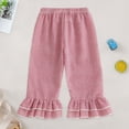 thumbnail image 2 of mgoYE Toddler Baby Boy Girl Pants Retro Elastic Waist Checkered Plaid Long Pants Casual Sweatpants Bottoms 9M-5T(Red,12-18 Months), 2 of 7