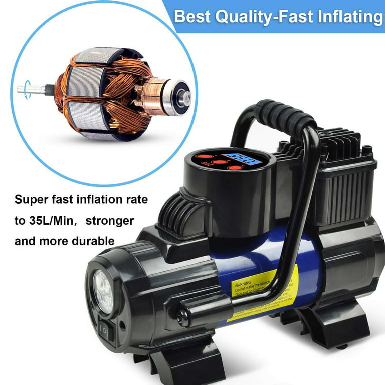 150PSI Heavy Duty 12V Electric Car Tyre Inflator Portable Air