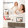 thumbnail image 7 of FRAMEO 10.1" WiFi Digital Picture Frame, HD IPS Touch Screen 1280x800, Frameo App, Auto-Rotate, Wall Mountable, Black Frame, 7 of 7