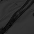 thumbnail image 5 of LYSMORA Mens Adjustable Hood Softshell Jacket Multi Zip Pockets Wind Resistant Outdoor Hiking Climbing Coat With Cuff Tabs, 5 of 8
