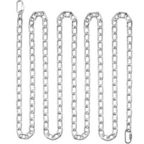 SKYSHALO Zinc-Coated Coil Chain, 5/16" x 92', 1667 lbs Load Capacity, Includes Two Quick Links, Durable Galvanized Carbon Steel for Secure Towing, Suspension, Outdoor Use, and Pet Leash