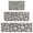 Black Daisy Flower, variant on Black Daisy Flower Checkered Pattern Kitchen Rugs Sets Of 3,Kitchen Runner Rugs Non Skid Washable,Decorative Kitchen Floor Mats for Kitchen,Sink,Laundry,17"x30" 17"x47" 17"x59"