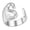 S, variant on Adjustable Letter Ring for Women Men - 26 Initial Alphabet Open Ring, Personalized Silver Statement Ring, Fashionable Couple Ring