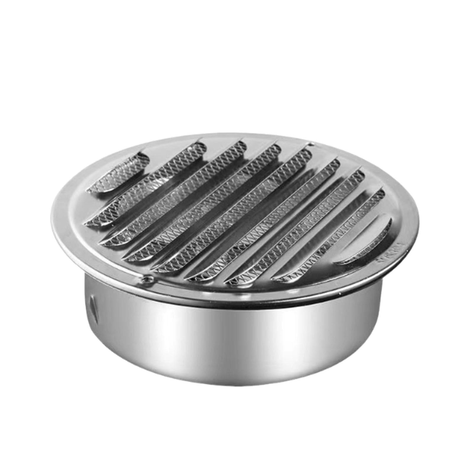 201 Stainless Steel Kitchen Range Hood Exhaust Vent Cover | Round Outdoor Vent Cap | Prevents Rainwater & Pest Entry | Easy Installation for Standard Exhaust Openings
