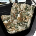 thumbnail image 4 of Pzuqiu Car Seat Covers Set Auto Decor Polyester, Compatible with Automotive Seat SUV Seats, for Cars Truck, Deer and Maple Leaf Pattern Design, 4 of 10