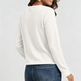 thumbnail image 6 of Stamzod Tops for Women Trendy Crew Neck Long Sleeve Knitted Shirts Fall Fashion Dressy Casual Blouses, 6 of 6