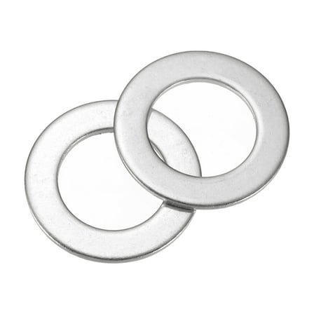60Pcs M12 304 Stainless Steel Flat Washers Flat Spacers 12mm ID 20mm OD 1.2mm Thick, Silver