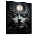 thumbnail image 2 of Designart "Eternal Eclipse In Surrealistic Portrait" Surrealism Floater Framed Canvas Wall Art, 2 of 5