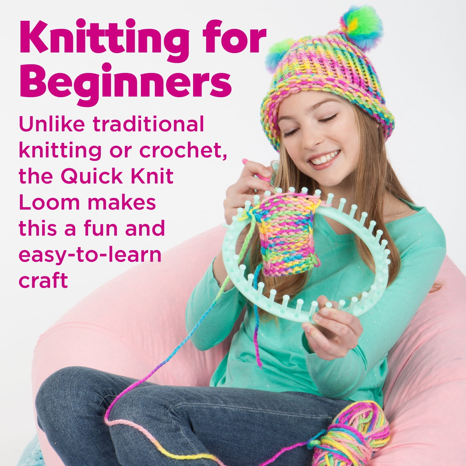 Creativity for Kids Quick Knit Loom, 8 Pack