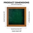 thumbnail image 4 of 4x4 Shadow Box Frame Light Brown Wood | With a 3/4" Usable Display Depth | Includes a Forest Green, 4 of 6